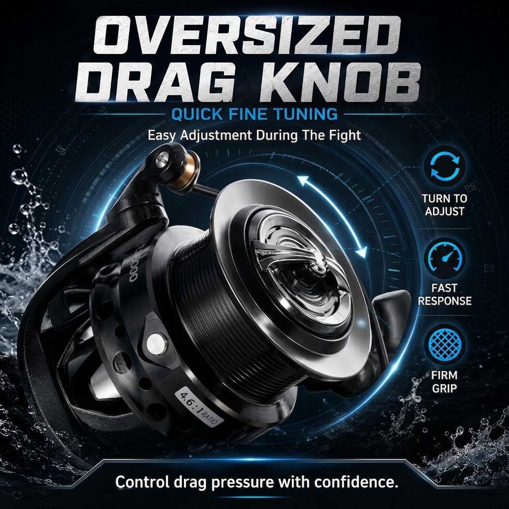 Carrete de Pesca Giratorio SAM - Surf Reel reseña y precio